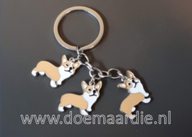 Welsh Corgi sleutelhanger, diverse varianten