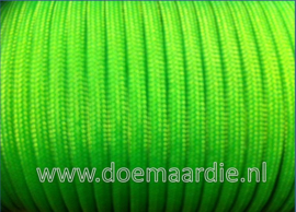 Paracord, 100 type l,  Ultra Neon green 6 / 15 / 30 meter.
