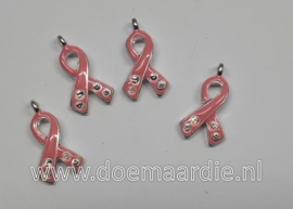 Pink ribbon, per 4 stuks