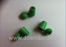 Koordeind, cord end, groen