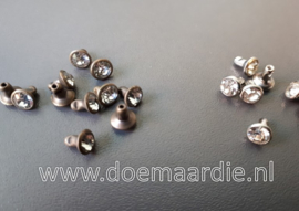 Sierniet met strass brons. per ong 50 paar
