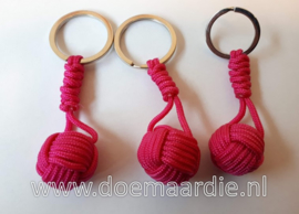 Monkey fist mini fuchsia roze, 21 mm