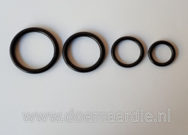 O ring Zwart, 15 mm dikte 3 mm, vanaf 13 cent