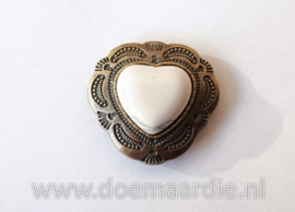 Concho, hart, bronskleur 30 mm