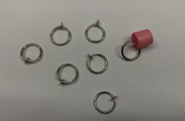 Oorbel ringetjes voor oorbellen zonder gaatjes, RVS