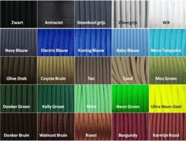 Paracord 550 Dark green, vanaf 29 cent per meter