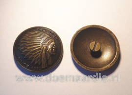 Concho, Indiaan, XL, bronskleur, 35 mm