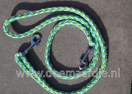 8 strand paracord verstelbare lijn, green like grass met lichtblauw