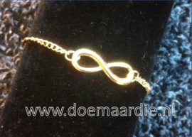 Armband infinity, goud of zilver