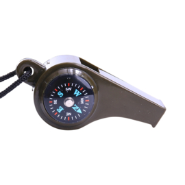 Fosco 3 in 1 fluitje met kompas en thermometer