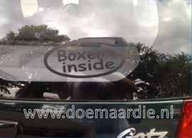 Boxer inside sticker, verschillende kleuren.