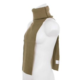 Polo neck, col sjaal, zwart en groen