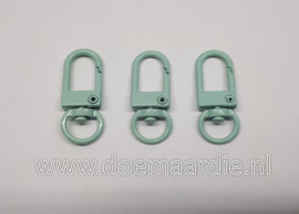 Sleutelhanger mint groen, 32 mm