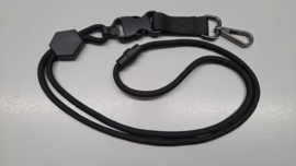 Zwart keycord met afneembaar haakje