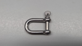D sluiting. Flat pin, 4 mm