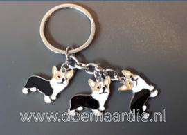 Welsh Corgi sleutelhanger, diverse varianten