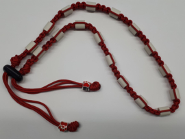 Tekenhalsband rood,  53 cm.