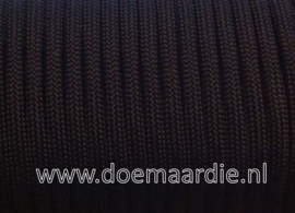 Paracord, 100, type l, Zwart 6 / 15 / 30 meter