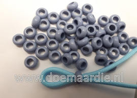 Lavendel paarse kraaltjes, per 10, gat 5 mm