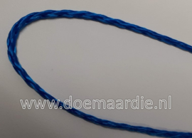 PP gevlochten multi koord, blauw 3 mm, 50 meter