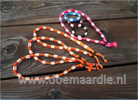 Pootje, bedel, oranje, gat 5 mm