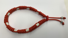 Round tekenhalsband 37 cm. rood