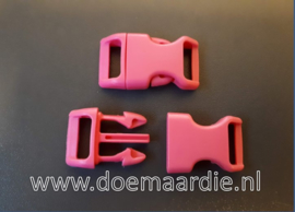 Buckle middel, klikgesp, roze, doorvoer 16 mm