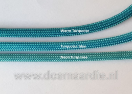 Paracord 550 Caribbean  Blue, vanaf 27 cent per meter.