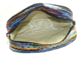 Bohemian bag, geweven, blauw met schelpen