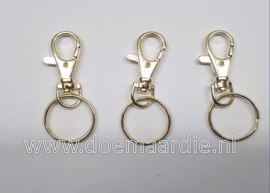 Sleutelhanger met ring, goud 39 mm