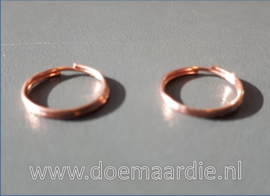 Splitringetje, rosé gold. binnenmaat 11 mm (40 stuks)