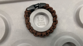 Paracord bracelet, diamond rust