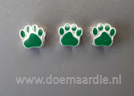 Pootje bedel, donker groen, gat 5 mm