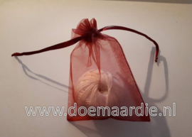 Organza zakje, bordeaux rood