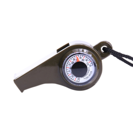 Fosco 3 in 1 fluitje met kompas en thermometer