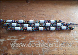 Rust en balans, keramiek armbanden. autisme awareness. 15 tot 18 cm, origineel paracord type 1