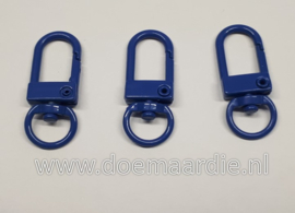 Sleutelhanger donker blauw, 32 mm