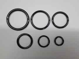 O ring, gelast gun metal, binnenmaat 15 mm bij 3 mm