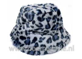 Bucket hat fluffy, blue