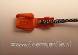 Zipper cord end, groen