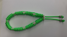 Round tekenhalsband 33 cm. Helder groen