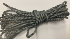 Paracord 550, reflectable black grey , 6,10 meter