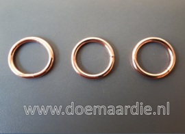 O ring, rose goud, binnenmaat 15 mm 3,0