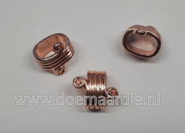 Grote ring, rosé goud, gat 11 bij 7,9 mm