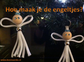 Kerst engeltjes van paracord maken.