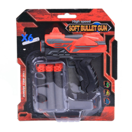Mini shooter starter set met 6 foam pijlen