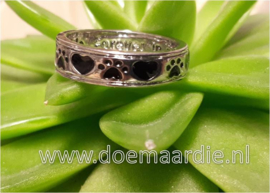 Ring, always by my side met pootjes en hartje