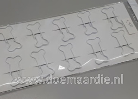 paperclips, hondenbotje, 10 stuks