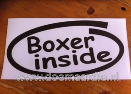 Boxer inside sticker, verschillende kleuren.