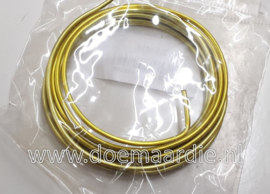 Alu wire, geel, 2 mm, 2 ,5 meter